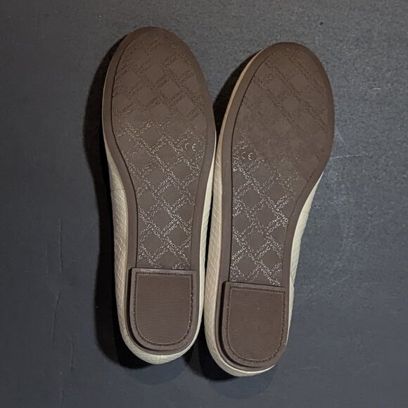 Vionic Julietta Ballet Flats Snake Embossed Cream 8 NEW - Picture 7 of 10